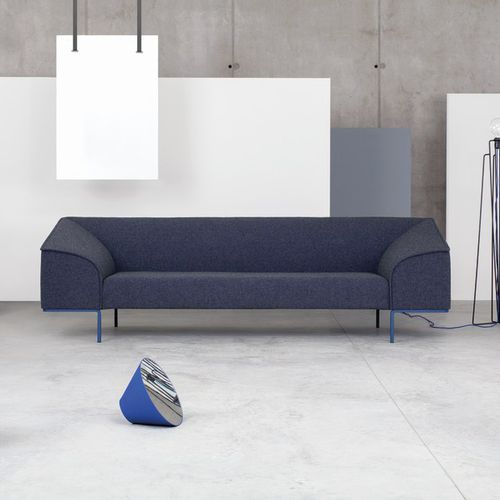 Canapé d'angle - SEAM - prostoria - contemporain / en tissu / en cuir