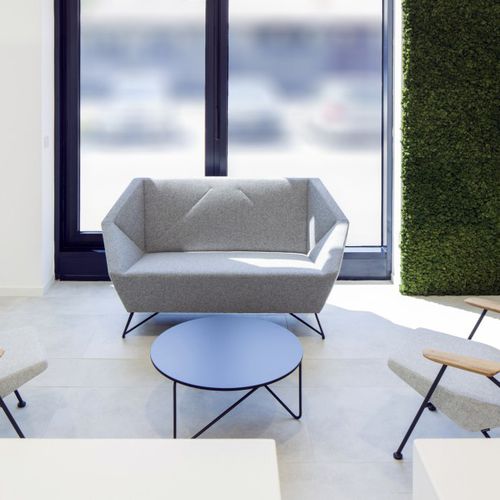 Canapé compact - 3ANGLE - prostoria - design original / en tissu / en cuir