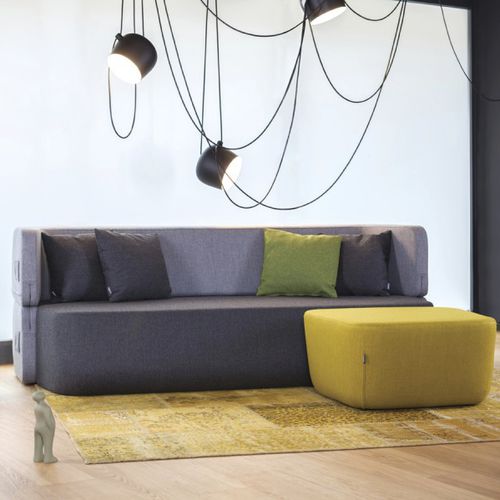Canapé lit - REVOLVE - prostoria - contemporain / en tissu / marron