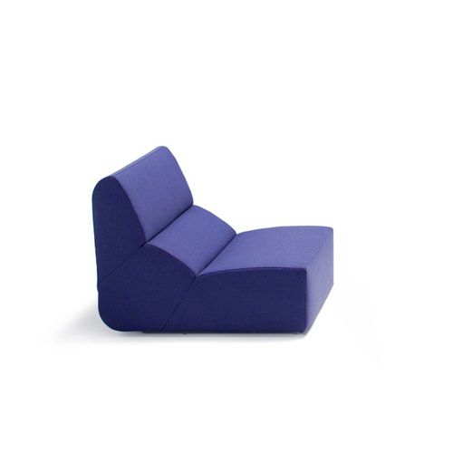 Chauffeuse contemporaine - LAYOUT - prostoria - en tissu / avec repose-pieds / modulable