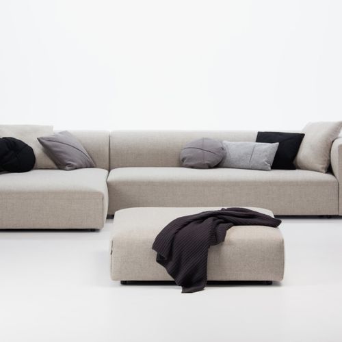 Ottoman contemporain - MATCH - prostoria - en tissu / en cuir / modulable