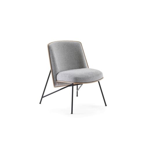 Chaise contemporaine - TINKER - prostoria - d'intérieur / en tissu / en cuir