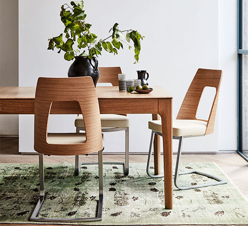 Chaise de salle à manger contemporaine - ROMANA : 2645 - ercol - d'intérieur / en tissu / en cuir