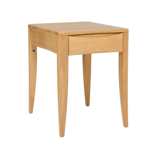 Table de chevet contemporaine - ARTISAN - ercol - en chêne naturel / rectangulaire / avec tiroir
