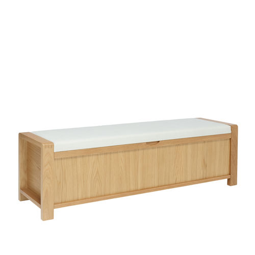 Banquette contemporaine - BOSCO - ercol - en tissu / en chêne / avec rangement