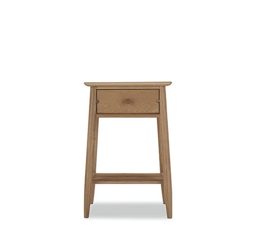 Table d'appoint contemporaine - HARTWELL  - ercol - en chêne / carrée / avec tiroir
