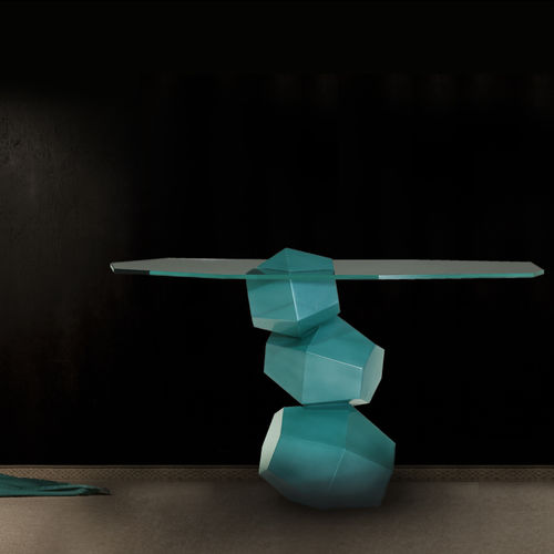 Console design original - EQUILIBRIUM - Amu- Inspiration Design - en verre / résidentielle / d'intérieur