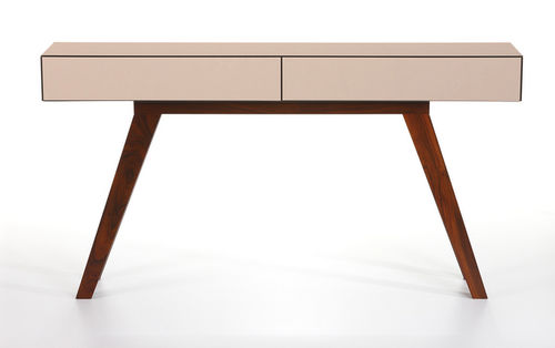 Console contemporaine - FEEL - Amu- Inspiration Design - en bois laqué / rectangulaire / avec tiroir