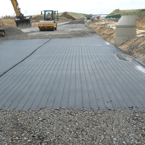 Géogrille de protection - Fortrac A - Huesker - de renfort / pour fondation / pour sol
