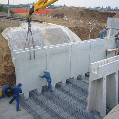 Culée de pont en béton armé - SUBWAYS - Paver
