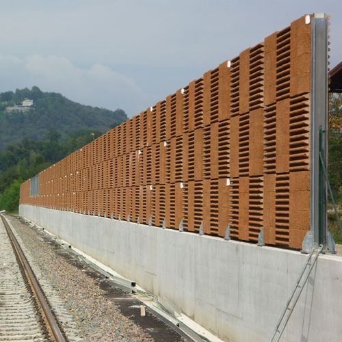 Mur anti-bruit préfabriqué - INSERTED SYSTEM - Paver - autoportant / en béton armé