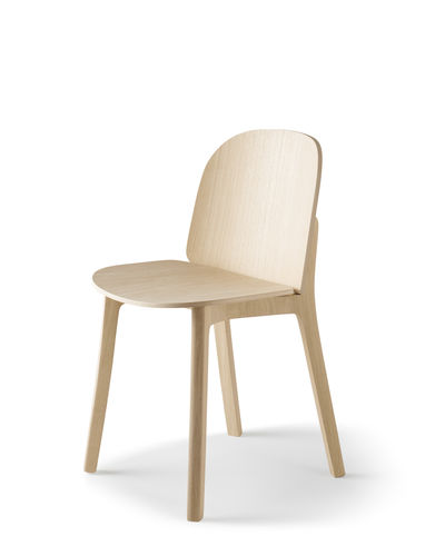 Chaise contemporaine - Lanas - Bosc - d'intérieur / en chêne / avec piètement en chêne