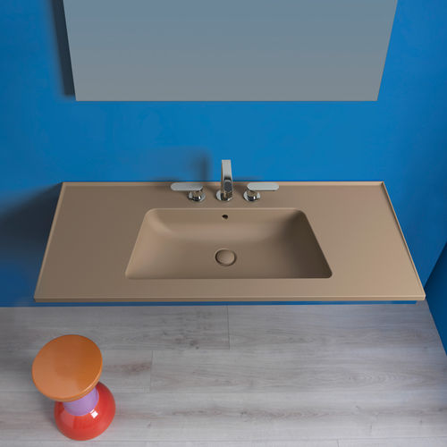 Vasque intégrée - BLOOM 120 - FLAMINIA - suspendue / console / en céramique