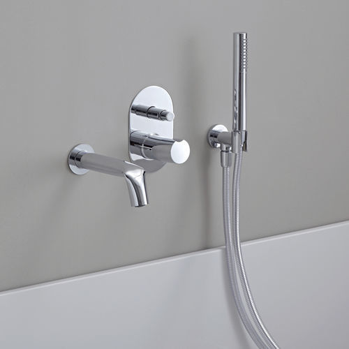 Mitigeur pour baignoire - FOLD  - FLAMINIA - mural / en métal chromé / 2 trous
