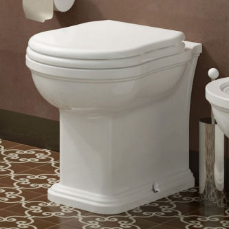 WC à poser - EFI PLUS  - FLAMINIA - en céramique / résidentiel / allongé