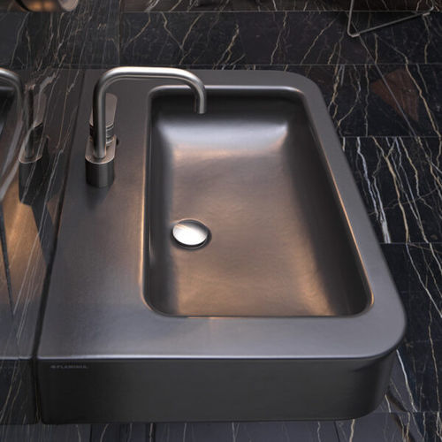 Vasque suspendue - MA75L - FLAMINIA - en céramique / brillante / finition mat