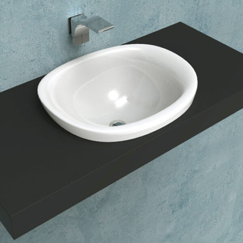 Vasque à encastrer - IO 60 - FLAMINIA - en céramique / brillante / finition mat