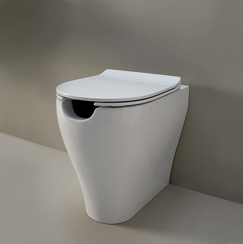 WC près du mur - AP114RS - FLAMINIA - en céramique / pour sanitaire public / résidentiel