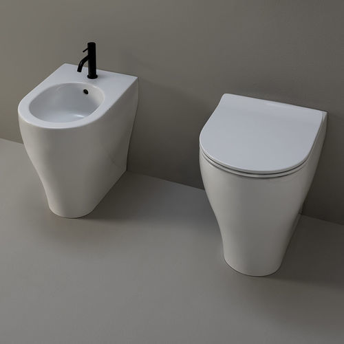 WC près du mur - AP113RS - FLAMINIA - en céramique / pour sanitaire public / résidentiel