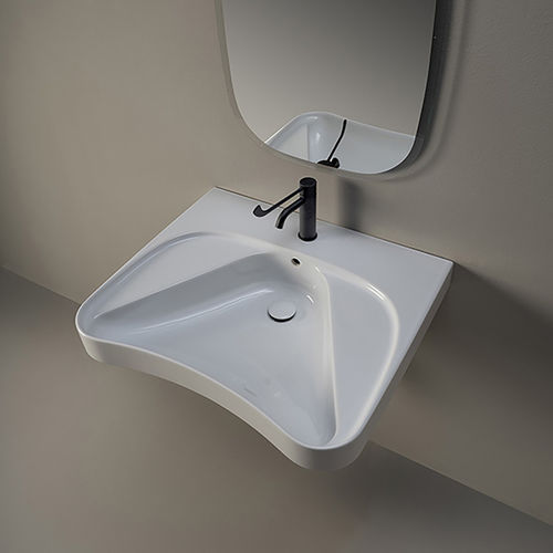 Vasque suspendue - APD70 - FLAMINIA - en céramique / pour personnes à mobilité réduite / 1 trou