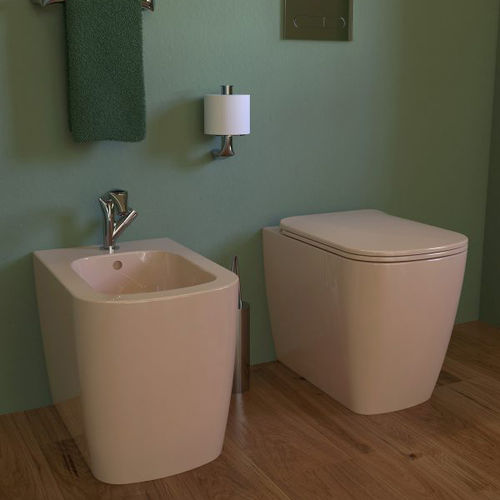 Bidet près du mur - PY217 - FLAMINIA - en céramique