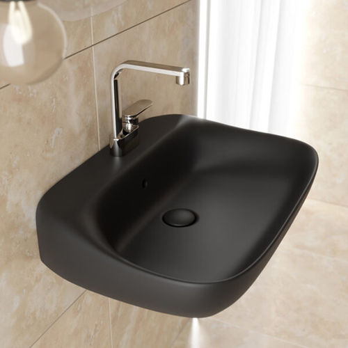 Vasque suspendue - FU70L - FLAMINIA - rectangulaire / 1 trou / sans trop-plein