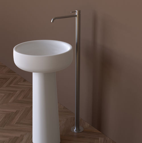 Mitigeur de vasque - ST3052ACC - FLAMINIA - en îlot / en inox / en inox brossé