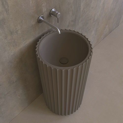 Vasque sur pied - MONOSETTECENTO SE44P - FLAMINIA - en céramique / brillante / finition mat