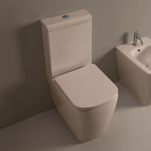 WC monobloc - PY116S - FLAMINIA - en céramique / résidentiel / rectangulaire