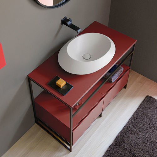 Meuble vasque à poser - DENVER - FLAMINIA - en bois / contemporain / sans porte
