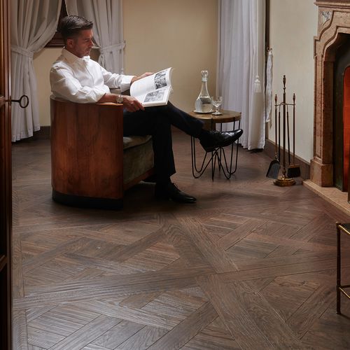Parquet contrecollé - QUADROTTE - Mardegan - brossé / sablé / à coller