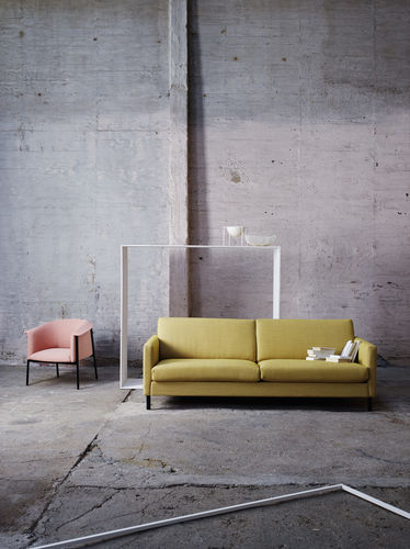 Canapé contemporain - FAM - LK Hjelle - en tissu / beige / 2 places