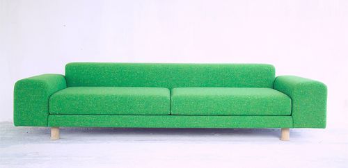 Canapé contemporain - MAN - LK Hjelle - en tissu / avec revêtement amovible / vert