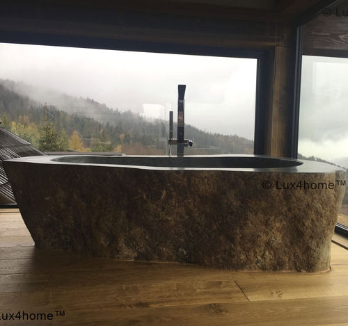 Baignoire à poser - FLUMEN - Lux4home™ - pour habitat / en pierre / design original