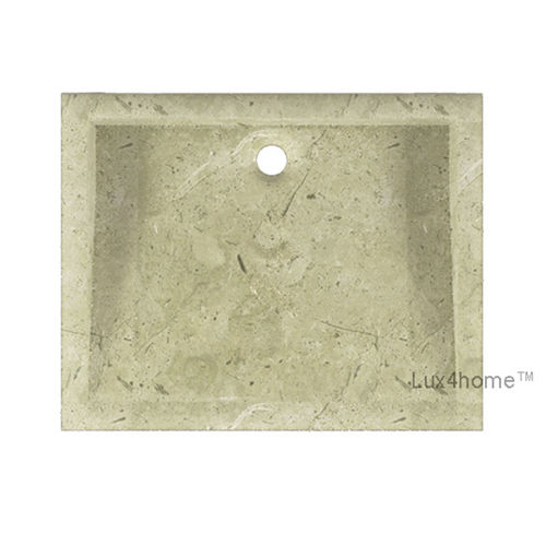 Vasque à poser - THOLUS - Lux4home™ - en marbre / en onyx / rectangulaire