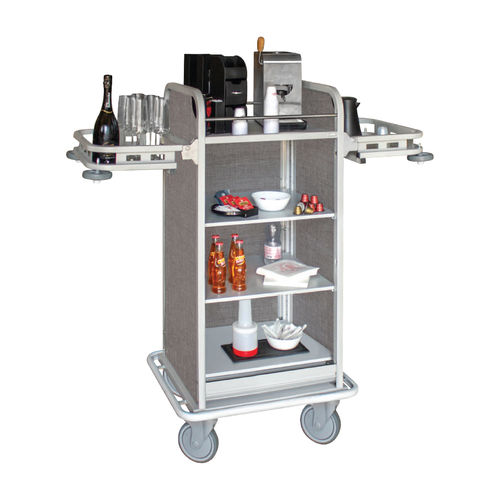 Chariot à boissons - COFFIE - CADDIE HOTEL - pour dégustation de vin / pour hôtel / pliant