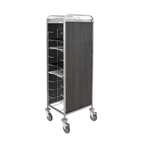 Chariot pour bac gastronorme - VERSO 12P - CADDIE HOTEL - pour hôtel / en acier inox / en chêne