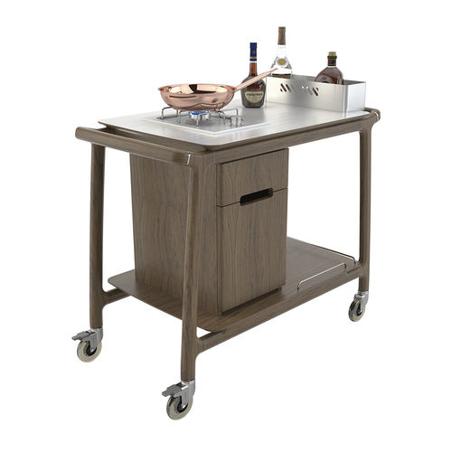 Chariot de service - ALTO FLAMBÈ - CADDIE HOTEL - pour hôtel / en bois massif