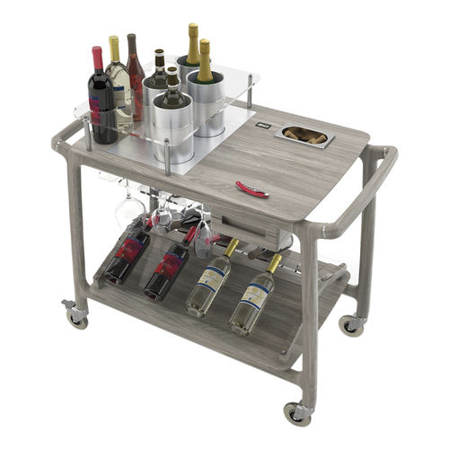 Chariot à boissons - ALTO WINE  - CADDIE HOTEL - pour dégustation de vin / pour hôtel / en bois massif