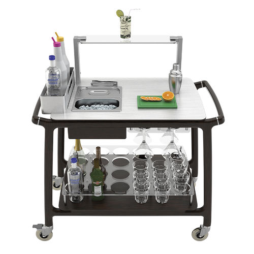 Chariot de transport de repas - ALTO MIXOLOGY - CADDIE HOTEL - pour hôtel / en acier inox / en bois massif