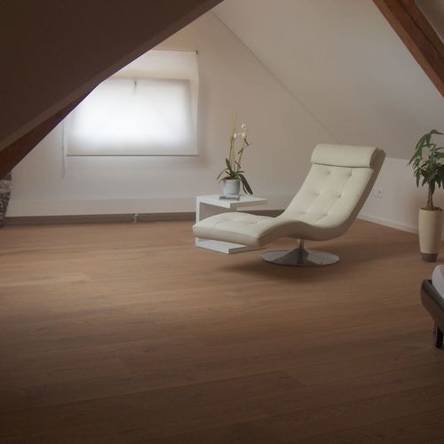 Parquet contrecollé - G.03 - Dennebos Flooring - point de Hongrie / vieilli / à coller