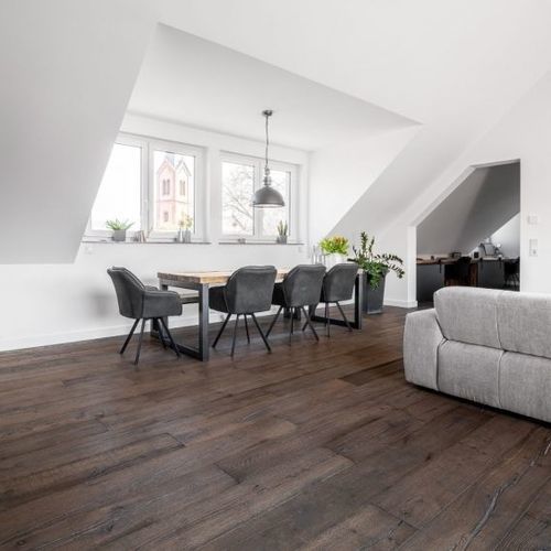 Parquet contrecollé - R.06 - Dennebos Flooring - point de Hongrie / huilé / à coller