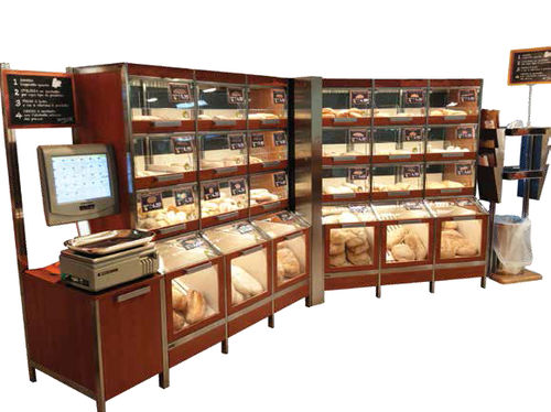 Présentoir à pain - PANINO CASSETTO - Bizzarri SRL  - en bois / pour commerce