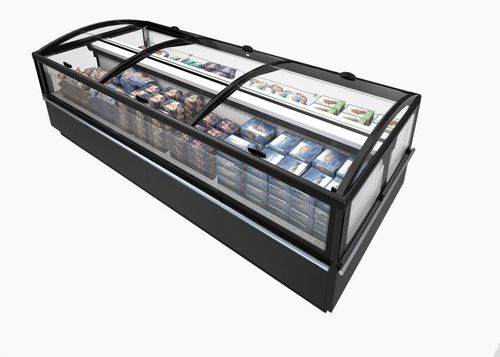 Vitrine réfrigérée îlot - MILTON - Frost-trol S.A. - pour commerce / avec éclairage / pour aliments congelés