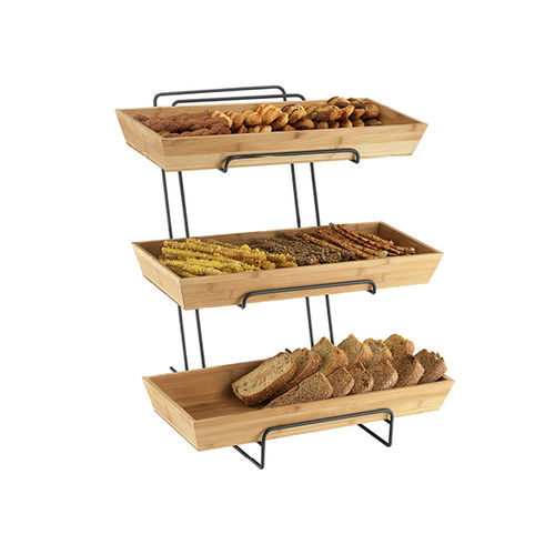 Présentoir alimentaire - UBB01-3P-24 - GARIBALDI Garibaldis N. Sons Co.  - sur plan / en bois / en acier