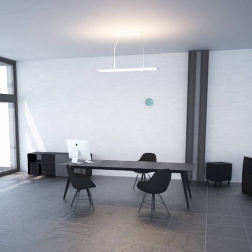 Luminaire suspendu - THE PANEL BIEMISSION - Novalux s.r.l.  - à LED / linéaire / IP40
