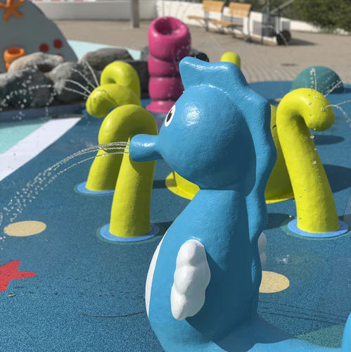 Structure de jeu pour parc aquatique - KVM SEA  - Rodeco AB  - modulaire / interactive / à jet d'eau