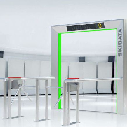Tourniquet mi-hauteur - EASYBOARDING.GATE - SKIDATA - pour contrôle d'accès automatique / pour établissement public