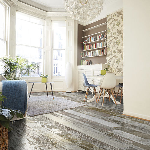 Parquet contrecollé - SUN WOOD DESIGN PARKETT - US LANDSCAPE WHITE 42 - SUN WOOD by Stainer - massif / en chêne / verni