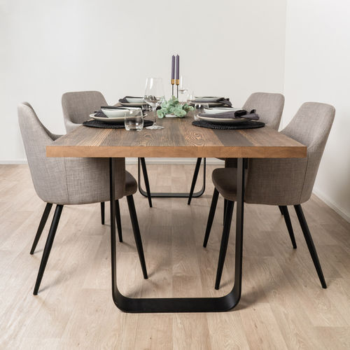 Table à manger de style rustique - SUN WOOD : HOHE TAUERN 58 - SUN WOOD by Stainer - en bois / avec piètement en métal / rectangulaire